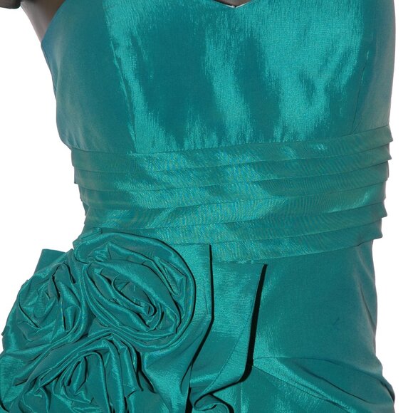 JOVANI Prom DRESS Emerald STRAPLESS Grad Gown Pageant Gala Wedding Formal NWT 10 - Picture 4 of 14